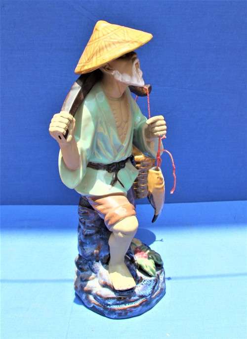 Cinese Fisherman Figurine