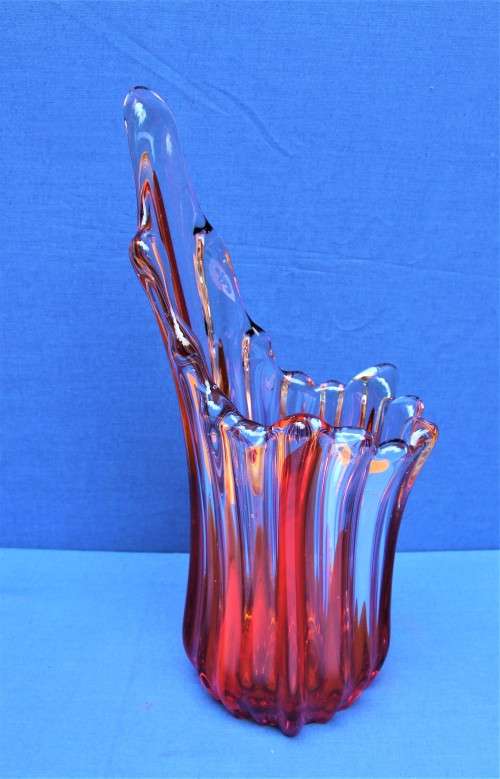 ON SALE!!! - Stunning Vase with Red Infusion