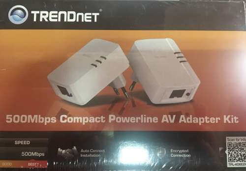 TRENDnet 500Mbps Compact Powerline AV Adapter Kit