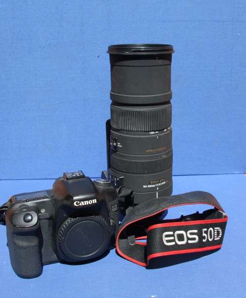 Canon EOS 50 D Camera and Sigma 150-500mm f/5-6.3 APO HSM Lens combo