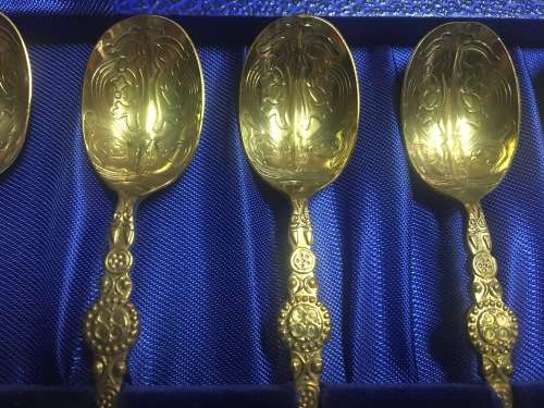 Coronation 1953 Set of 6 Anointing Spoons