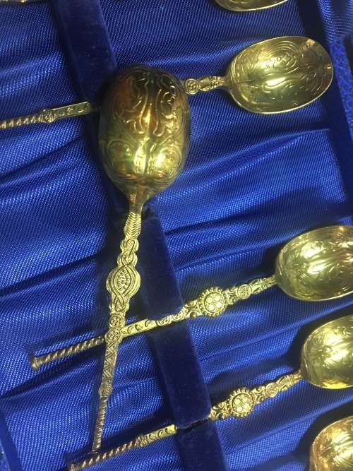 Coronation 1953 Set of 6 Anointing Spoons
