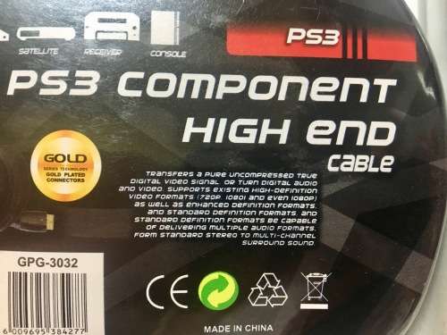 PS3 Component High End Cable PLUS Cooling Fan