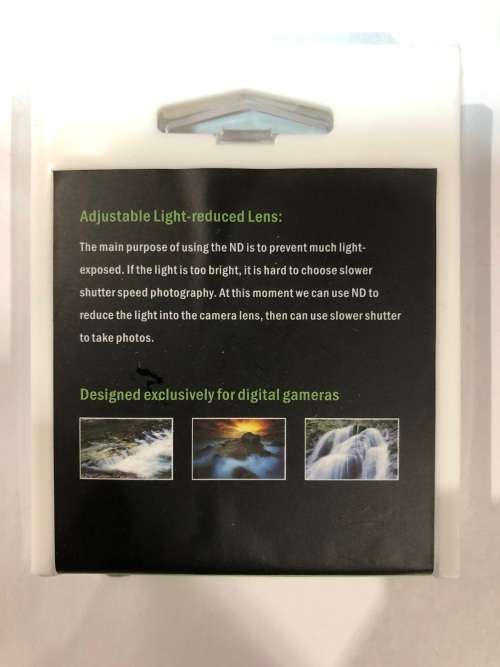 52 mm ND Variable Digital filter