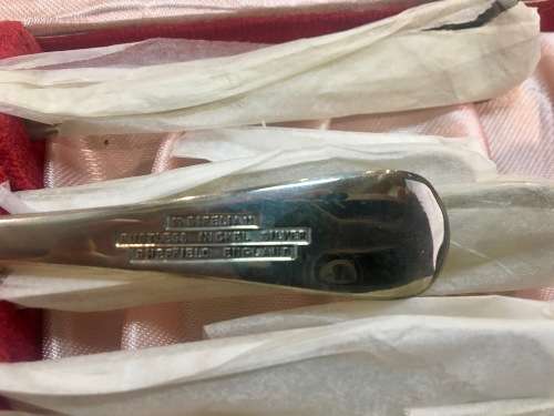 Vintage Boxed Sipelia Rustless Nickel Silver Fish Forks & Knives - Set of 6