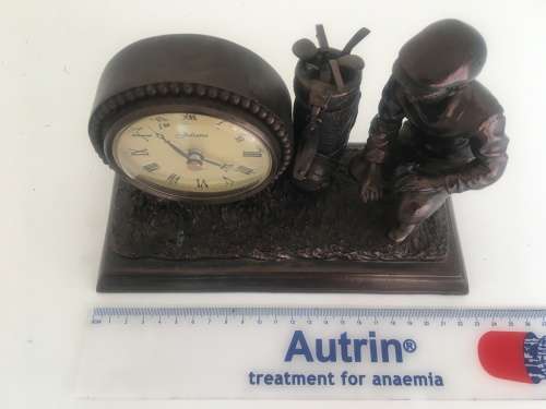 Juliana Mantle Clock - Kneeling Golfer