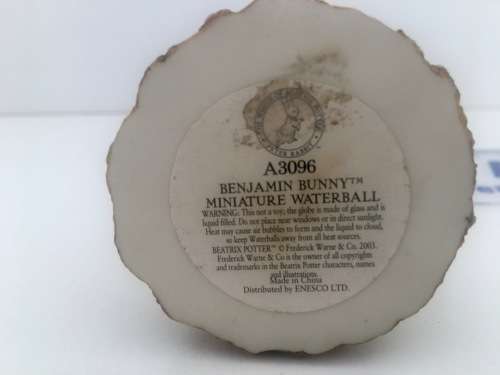 Benjamin Bunny Miniature Waterball / Snow Globe