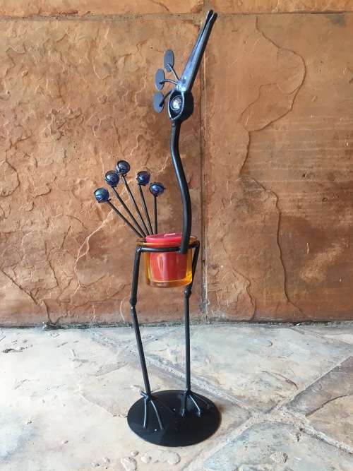 Cute Metal Bird Candle Holder