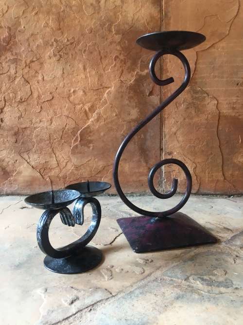 Lovely Metal Candle Holders