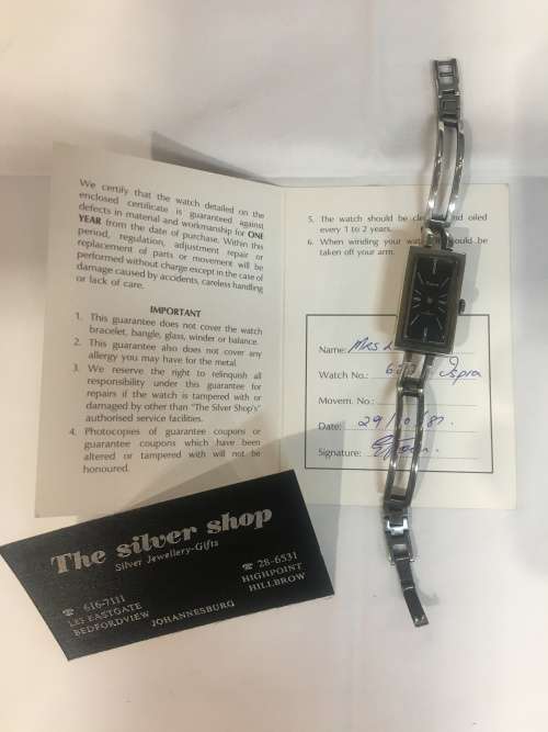Vintage 800 Silver Ispra Incabloc Windup Watch