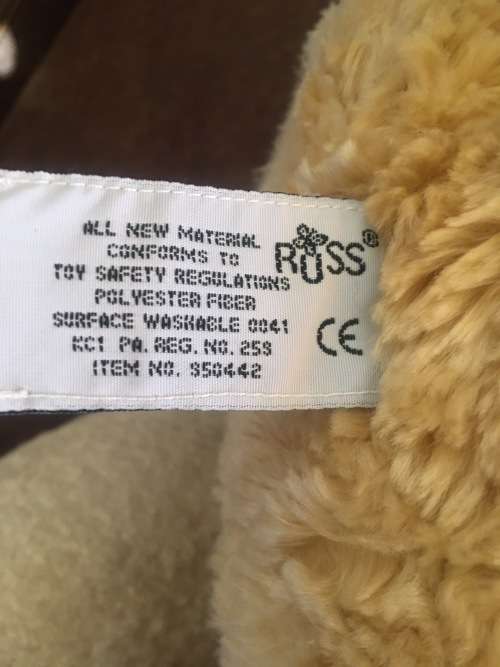 Cuddly & Huggable Large Russ Bear Spencer
