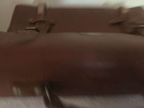 Vintage Leather School Case - Approx. 40 Years or Older & Still Going Strong!