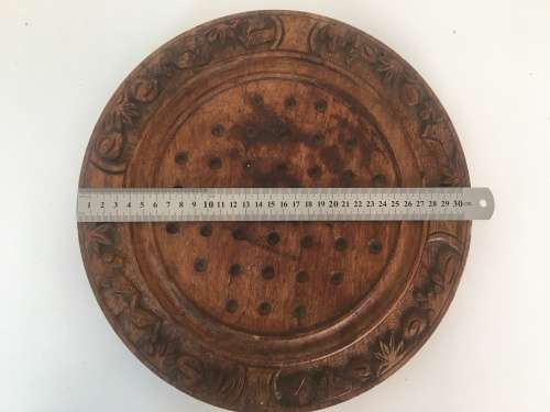 Vintage 'Hand Carved' Solitaire Board