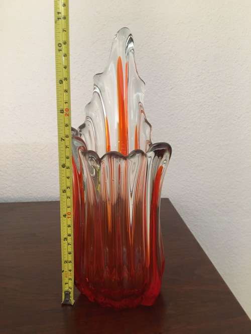 ON SALE!!! - Stunning Vase with Red Infusion