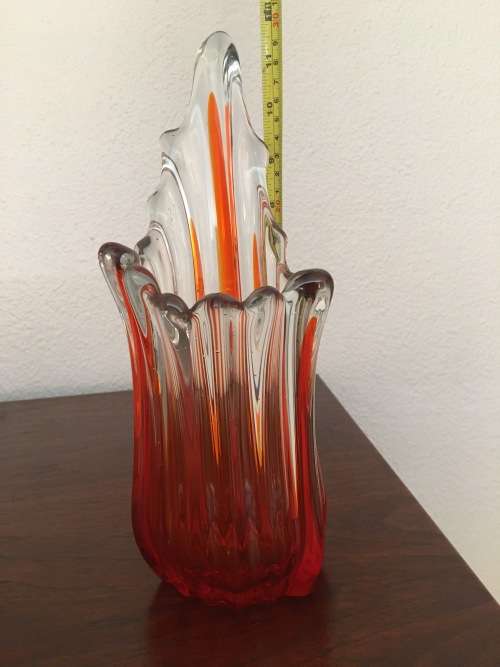 ON SALE!!! - Stunning Vase with Red Infusion