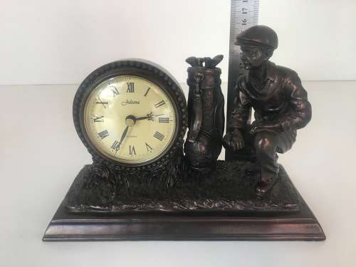 Juliana Mantle Clock - Kneeling Golfer