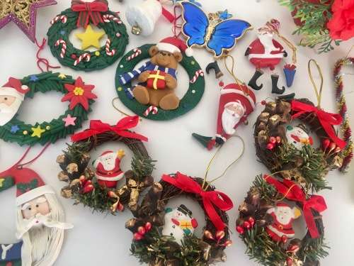 Large Mixed Lot of Christmas / Xmas Ornaments - Over 70 Items!!!