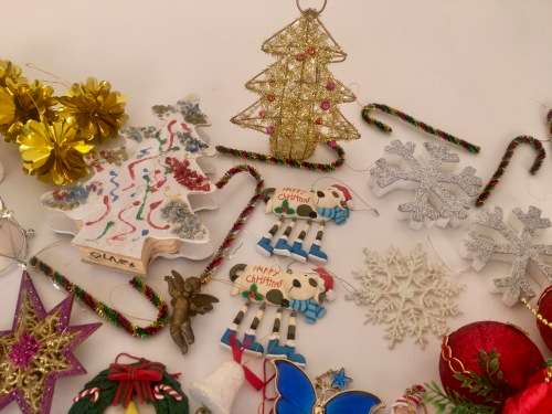 Large Mixed Lot of Christmas / Xmas Ornaments - Over 70 Items!!!