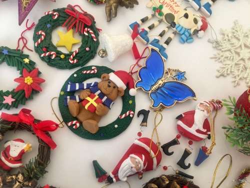 Large Mixed Lot of Christmas / Xmas Ornaments - Over 70 Items!!!