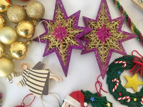 Large Mixed Lot of Christmas / Xmas Ornaments - Over 70 Items!!!