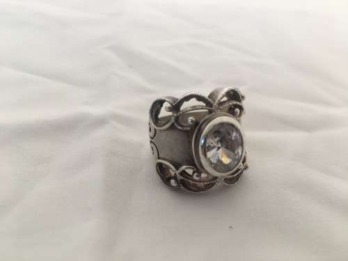 Stunning Large Sterling Silver Ladies Ring - One of a Kind - 15g