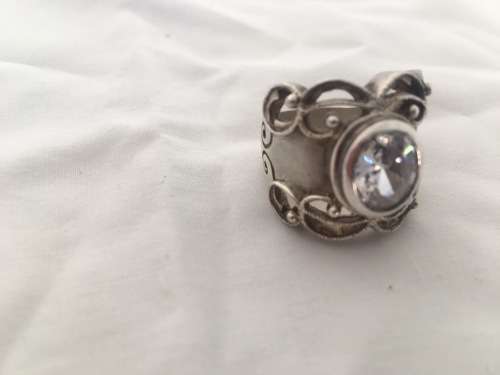 Stunning Large Sterling Silver Ladies Ring - One of a Kind - 15g