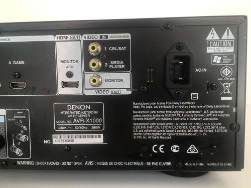 Denon AVR-X1000 Integrated Network AV Receiver