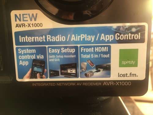 Denon AVR-X1000 Integrated Network AV Receiver