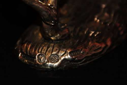 Afrisilver!! Sterling Silver Wax Filled Afrisilver Lion Figurine - Value R 2 750