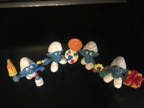 4 x Vintage Collectible Smurfs