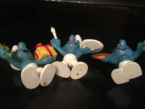 3 x Vintage Collectible Smurfs