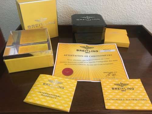 Original Breitling Watch Box with Paperwork