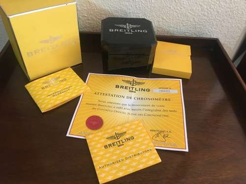 Original Breitling Watch Box with Paperwork