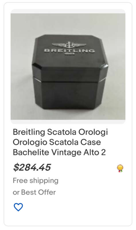Original Breitling Watch Box with Paperwork