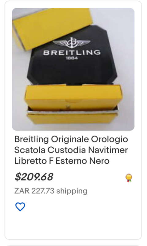 Original Breitling Watch Box with Paperwork