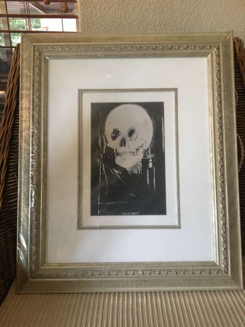Vintage Framed All is Vanity - Charles Allan Gilbert Print