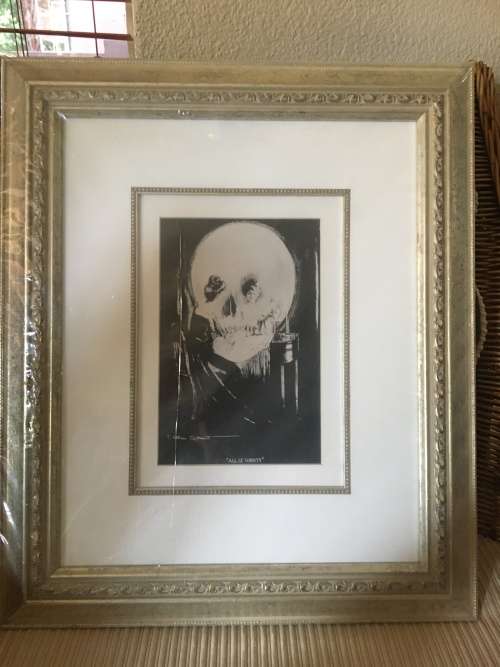 Vintage Framed All is Vanity - Charles Allan Gilbert Print