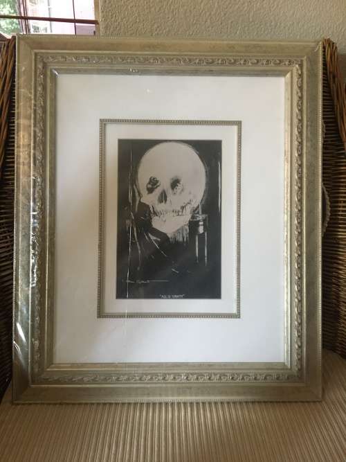 Vintage Framed All is Vanity - Charles Allan Gilbert Print