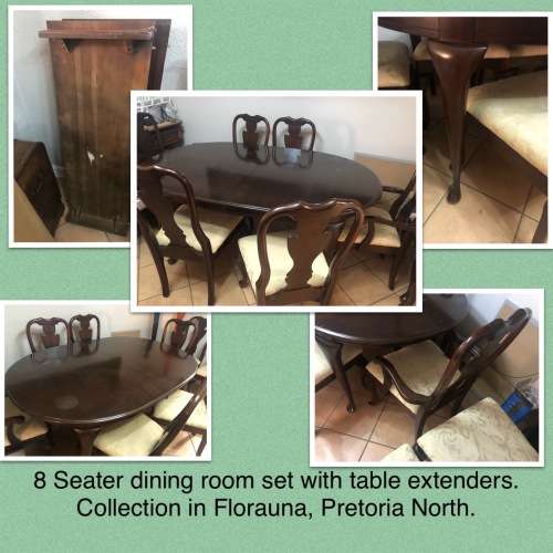 Stunning Solid American Imported 8 Seater Dining Room Suite