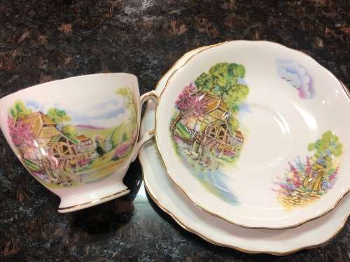 Stunning Crown Regent Bone China Trio