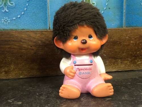 Vintage Collectible Monchhichi Money Box / Bank