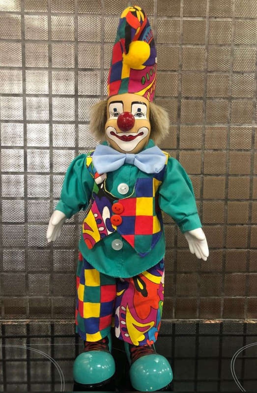 Colourful Collectible Porcelain Clown - Parade of Dolls Collection