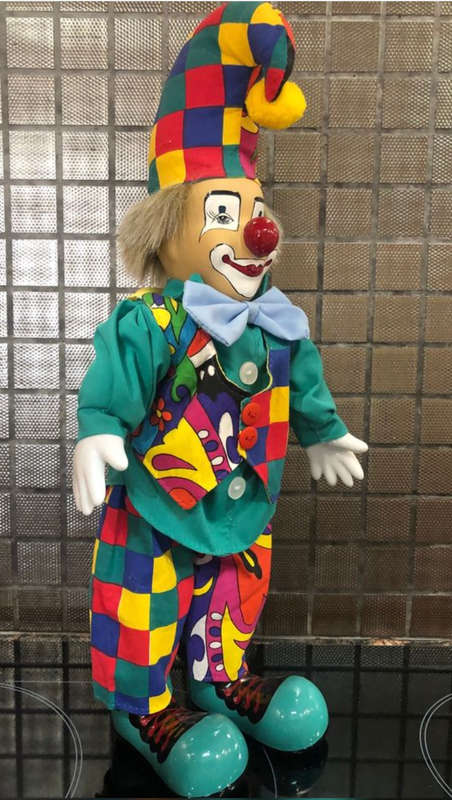Colourful Collectible Porcelain Clown - Parade of Dolls Collection
