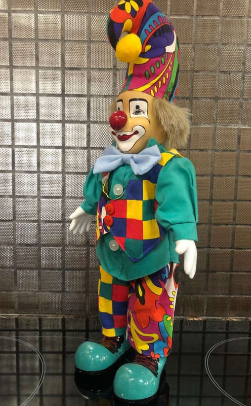 Colourful Collectible Porcelain Clown - Parade of Dolls Collection