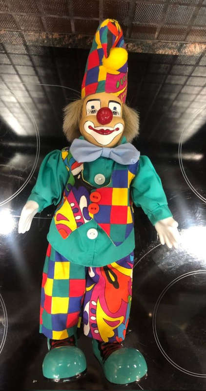 Colourful Collectible Porcelain Clown - Parade of Dolls Collection