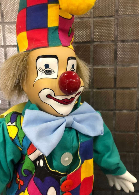Colourful Collectible Porcelain Clown - Parade of Dolls Collection