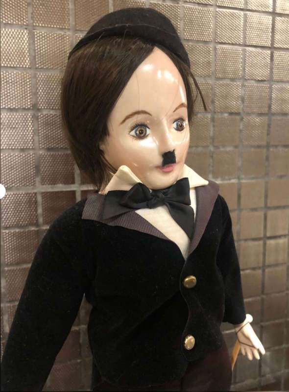 Stunning Collectible Charlie Chaplin? Porcelain Doll