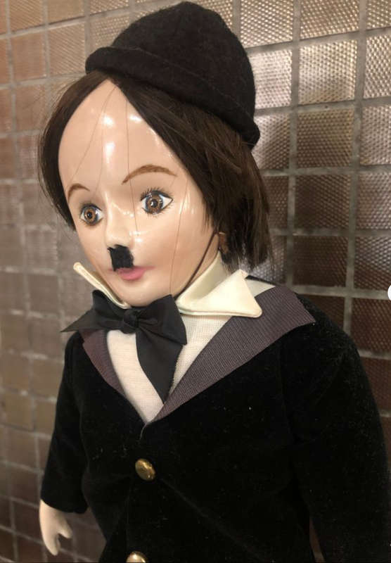 Stunning Collectible Charlie Chaplin? Porcelain Doll