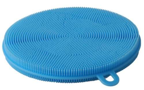 3 Pcs Food grade anti-bacterial silicone kitchen scrubber sponge | Mildew-free | Multi-purpose
