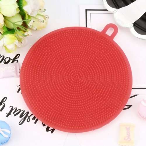3 Pcs Food grade anti-bacterial silicone kitchen scrubber sponge | Mildew-free | Multi-purpose